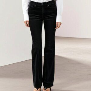 Black, Arizona Low-Rise, Flared Trousers Size 15 Long - NWT!